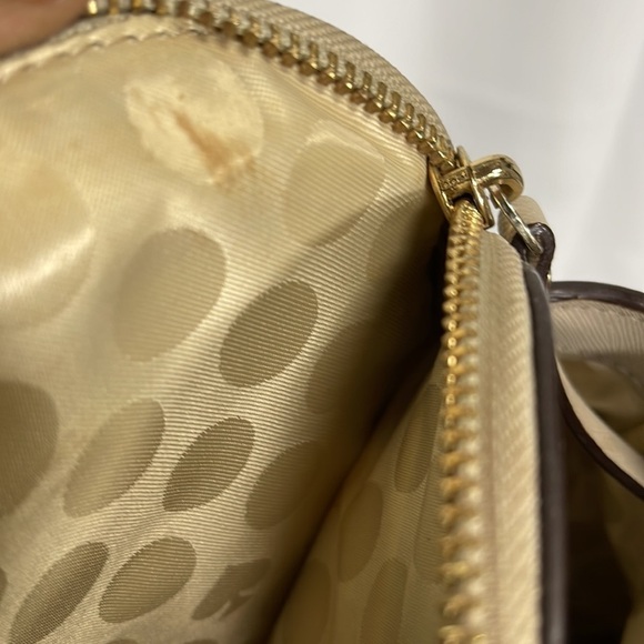 Kate Spade Leather Handbag Color Gray/Taupe - Picture 8 of 16